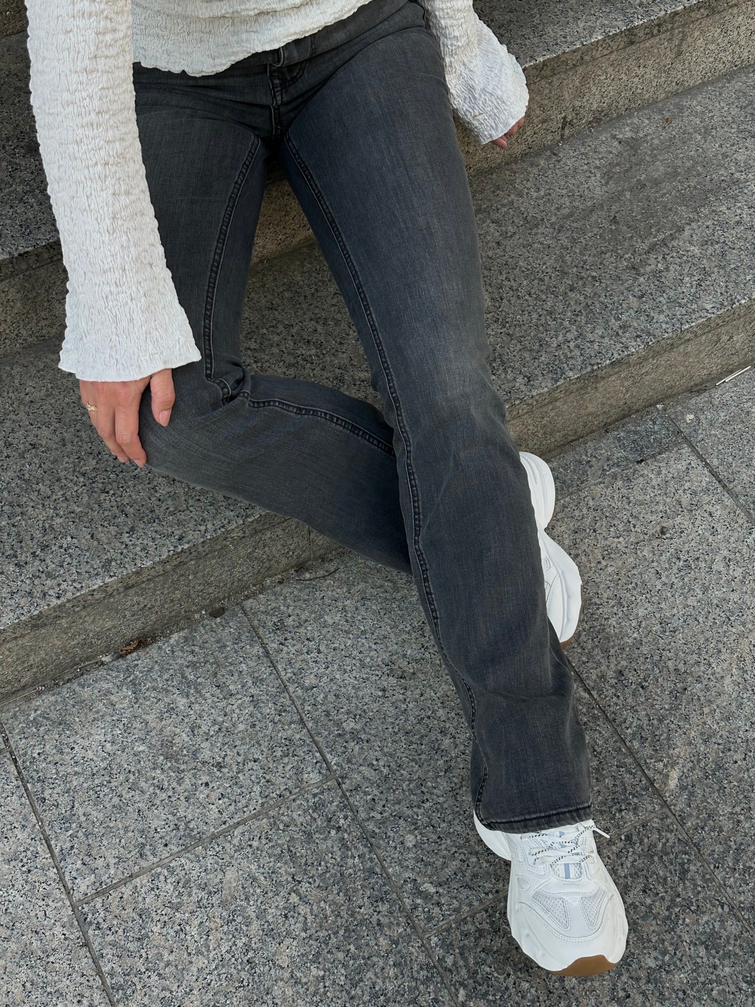 VMFLASH Pocket Jeans - Dark Grey Denim